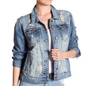 Seethrusoul Distressed Denim Jacket